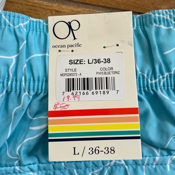 Mens Ocean Pacific swim shorts - Picture 3 of 5